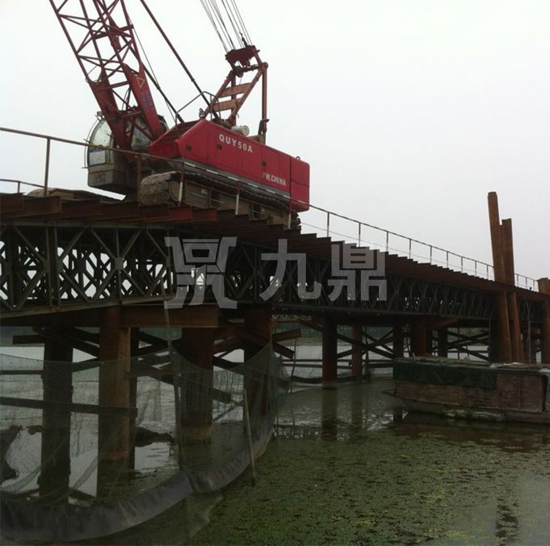 安(an)幑(hui)路(lu)橋五河徐明高速沱湖特(te)大(da)橋(qiao)鋼便(bian)橋(qiao)